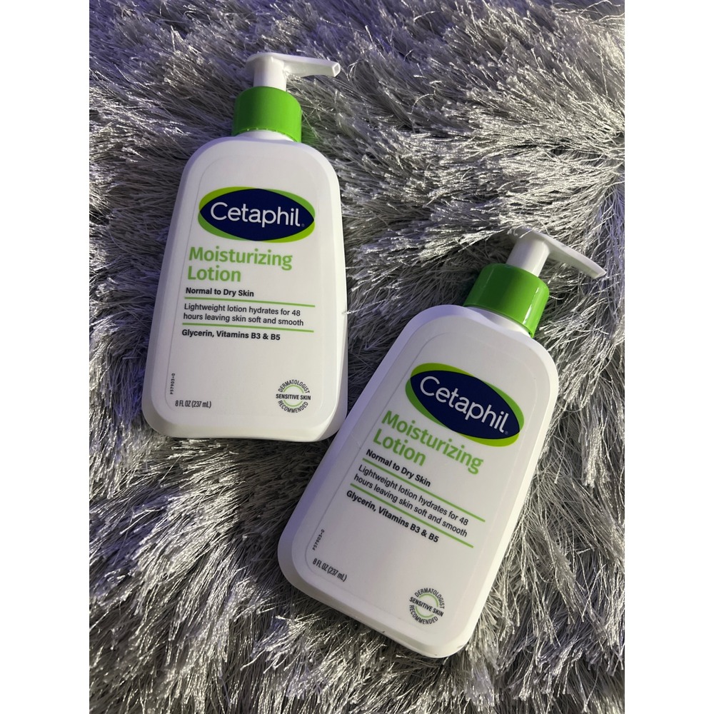 2 Pack Cetaphil Moisturizing Lotion Normal to‎ Dry Skin 8 fl oz 237 ml Each